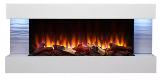 Simplifire Format 36" Floating Mantel Wall Mount Linear Electric Fireplace - SFFORMAT36 - Chimney Cricket