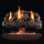 RHP Charred Frontier Oak 20" Bottom Rear Log ** - Chimney Cricket