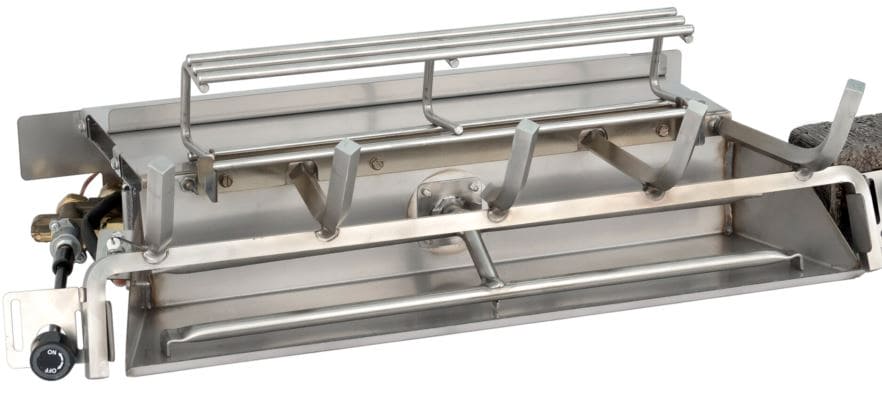 RHP 24/30" G52 OUTDOOR Radiant Fyre Stainless Steel Burner System, NG - Chimney Cricket