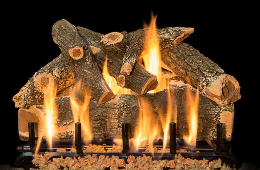 Grand Canyon 24" Arizona Weathered Oak 7-Piece Log Set - Chimney Cricket