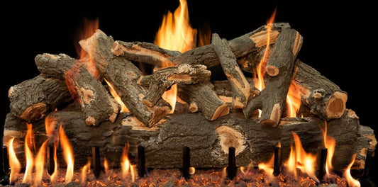 Grand Canyon 60" Arizona Weathered Oak 15-Piece Log Set (2 Boxes) - Chimney Cricket