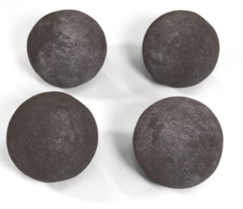 Grand Canyon 6" Dark Grey Cannon Ball 4-Piece Set - CB64DGY - Chimney Cricket