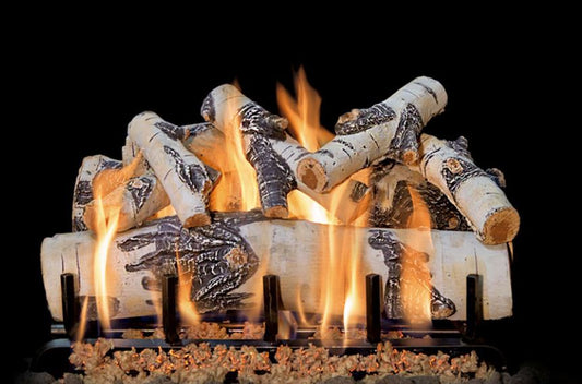 Grand Canyon 36" Quaking Aspen 9-Piece Log Set - Chimney Cricket