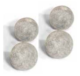 Grand Canyon 6" Silver Cannon Ball 4-Piece Set - CB64SIL - Chimney Cricket