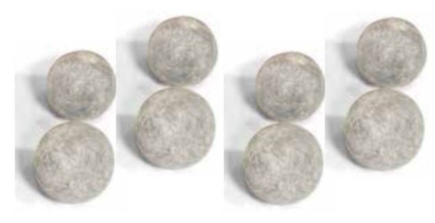 Grand Canyon 4" Silver Cannon Ball 8-Piece Set - CB48SIL - Chimney Cricket