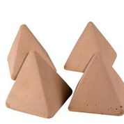 RHP Terracotta 4-Sided Pyramids - 2 Large, 2 Small - Chimney Cricket