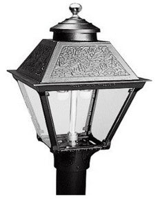 GG ALUMINUM POST MOUNT LAMP/NG - Chimney Cricket