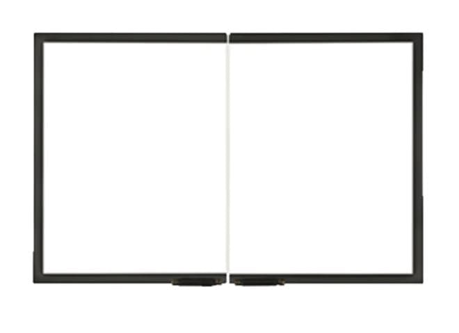 Majestic 36" Gasketed Glass Door - Black - Chimney Cricket