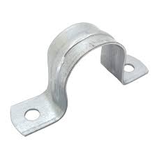 1" Galvanized 2-Hole Pipe Strap (100 Per Bag) , Must purchase entire bag quantities.  Enter as Each (CS100) - Chimney Cricket
