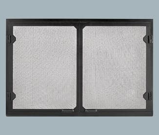 Majestic Grand Vista Cabinet Style Mesh Doors - Black - Chimney Cricket