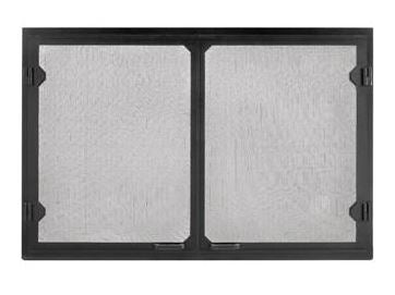 Majestic 42" Grand Vista Cabinet Style Mesh Doors - Black - Chimney Cricket