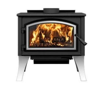 ES Gateway 1700 Freestanding Metallic Black Wood Burning Stove - Chimney Cricket