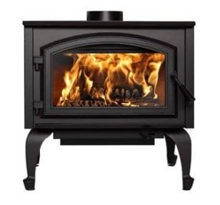 ES Gateway 2300 Freestanding Metallic Black Wood Burning Stove - Chimney Cricket