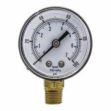 101D-204E  0-100 PSI Gauges, 1/4" MNPT, 2" - Chimney Cricket