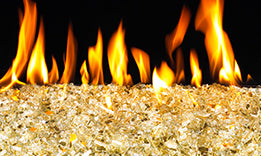 RHP Gold Reflective 5 lb. Package of Fyre Glass - Chimney Cricket