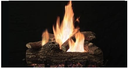 WMH 18" Great Lakes Oak 6-Piece Refractory Log Set - Chimney Cricket