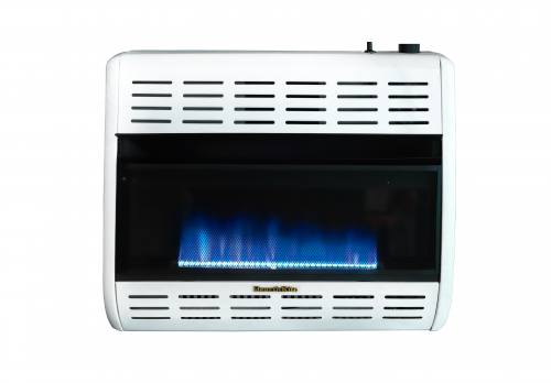 30K BTU Natural Gas Blue Flame Heater White