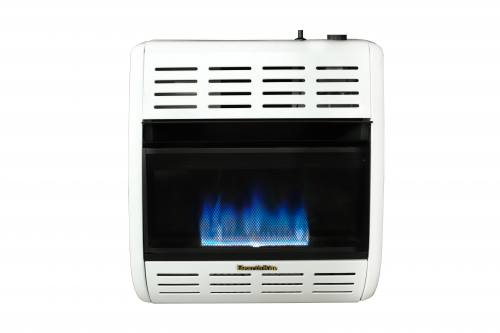 20K BTU Natural Gas Blue Flame Heater White