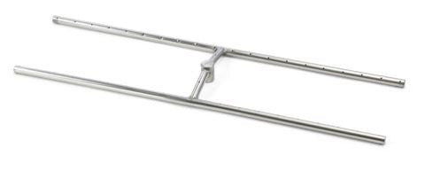 Hpc 30" X 8" Stainless Steel Fire Pit Torpedo H-burner With 1/2" Hub, Ng