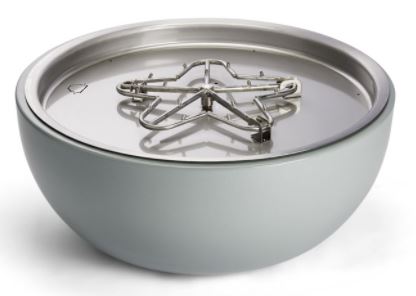 Hpc 35" Aluminum Firebowl In Concrete Finish, Ng