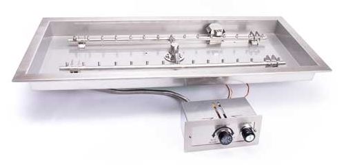 Hpc 54" X 16" Rectangle Bowl Pan With 48" X 10" Torpedo H-burner, Push Button/flame Sense Ignition, Ng