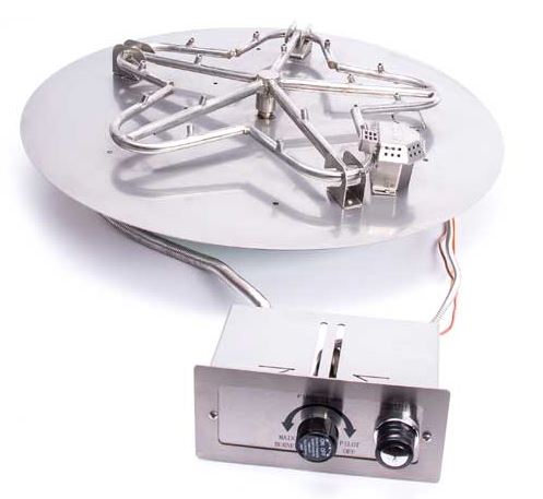 Hpc 36" Round Flat Pan With 30" Penta Torpedo Stainless Steel Burner, Ng