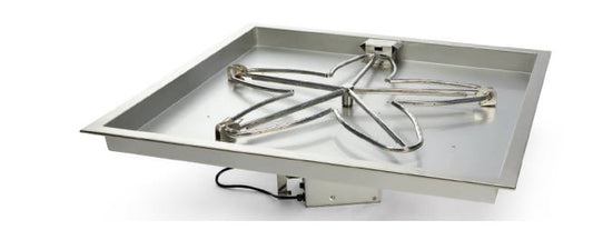 Hpc 18" Square Bowl Insert With Electronic Ignition, Lp