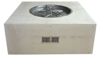 HPC 45" RTF Square Enclosure with Push Button / Flame Sense Control - NG - Chimney Cricket