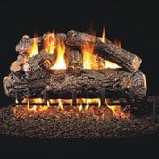 RHP 42" Rustic Oak Designer Standard Gas Logs - Chimney Cricket