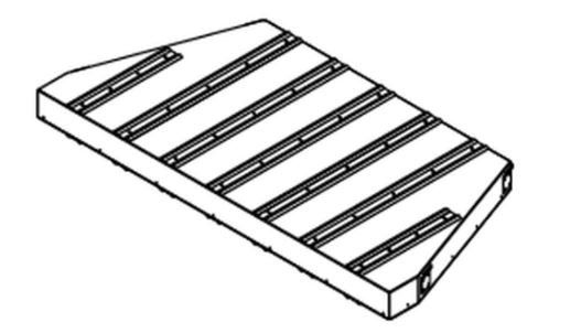 Superior F0971 48" Combustible Floor Protective Hearth Spacer - Chimney Cricket