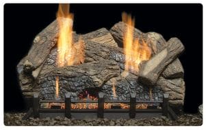 Monessen 24" Highland Oak Log and Burner Package - LP - Chimney Cricket