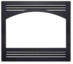 Superior F4781 Black Open Arch Louvered Facade ** - Chimney Cricket