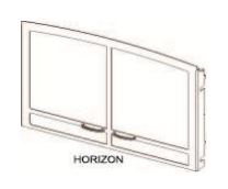 WMH Matte Black Horizon Decorative Front - Chimney Cricket