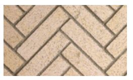 Superior 48" Ivory Split Herringbone Mosaic Masonry TM Brick Panels - F4254 ** - Chimney Cricket