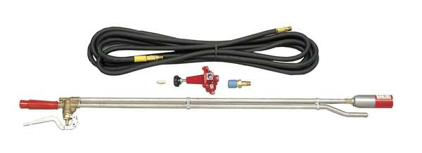 Jet Torch Kit - Weed Burner - 40" Handle with Squeeze Valve, 25 Ft. Hose & 30 PSI Regulator - 1MM BTU ** - Chimney Cricket