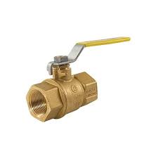 Valve, 1" FPT X 1" FPT, Full Port Ball Valve, Brass, Jomar, 100-705 - Chimney Cricket