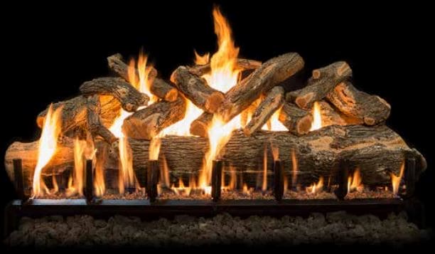 Grand Canyon 42" Jumbo Arizona Weathered Oak See-Thru 13-Piece Log Set - Chimney Cricket