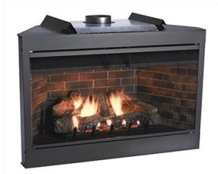 WMH Keystone Flush Face B-Vent Fireplace Premium 42 with Electronic Valve, NG ** - Chimney Cricket