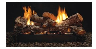 WMH 24" Rock Creek Multi-Sided Refractory Log Set - Chimney Cricket