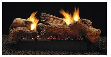 WMH 18" Stone River Multi-Sided Ceramic Fiber Log Set - Chimney Cricket