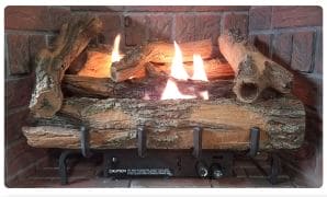 Everwarm 24" Low Country Timber Log and Burner Package - NG - Chimney Cricket