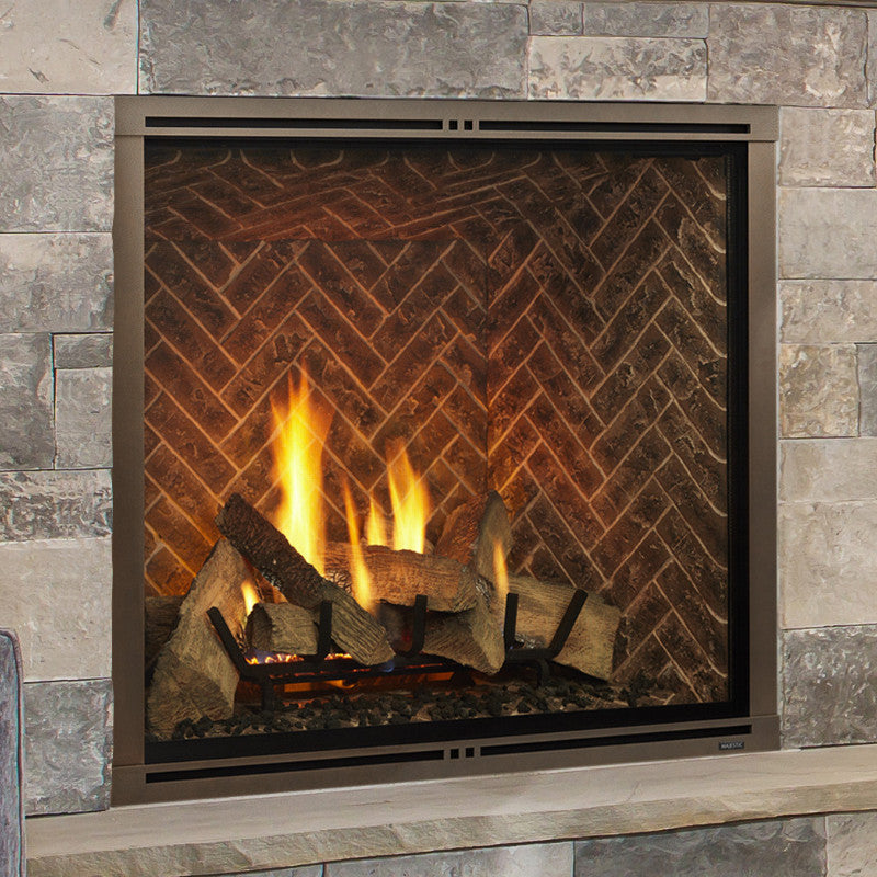 Majestic 42" Marquis II See-Through Direct Vent Fireplace with IntelliFire Touch Ignition - Natural Gas - Chimney Cricket