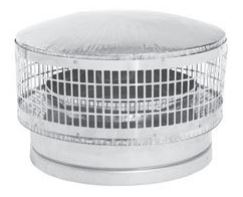 Metal Fab 14" Temp/Guard® Stainless Cap with Spark Arrester - Chimney Cricket