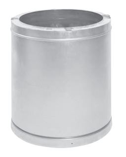 Metal Fab 16" Temp/Guard® 48" Chimney Length (Aluminized Outer Casing) - Chimney Cricket