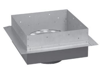 Metal Fab 12" Temp/Guard® Painted Ceiling Support - Chimney Cricket