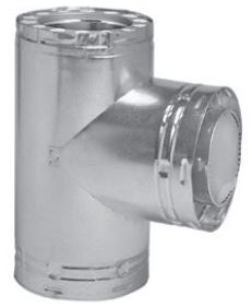 Metal Fab 12" Temp/Guard® Insulated Tee with Cap - Chimney Cricket