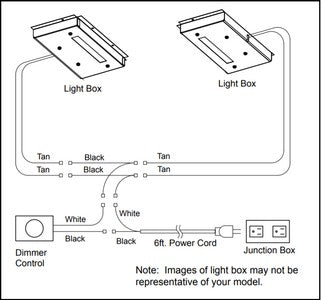 (X) Monessen Light Kit for Lo-Rider LCUF Fireboxes - WHEN STOCK IS DEPLETED NO LONGER AVAILABLE - Chimney Cricket