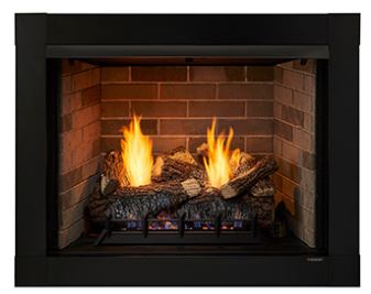 Monessen 36" Attribute Universal Circulating Vent Free Firebox with Radiant Face and Multitonal Gray Reversible Interior Panels - Chimney Cricket