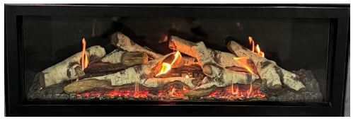 WMH 60" McKinley Linear TruFlame DV Fireplace with Multi-Function System, NG - Chimney Cricket