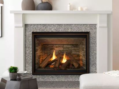 Majestic 36" Meridian Platinum Gas Fireplace with Intellifire Touch Ignition - NG - Chimney Cricket